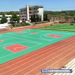 Antimicrobial All Weather Track Surface Mixed Basketball Court