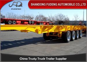 China 2 / 3 Axle Skeletal Semi Trailer , 40 Ton 20ft 40ft Skeletal Trailer factory