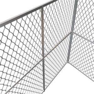 China Rodent Proofing 3.0mm-4.00mm Cyclone Chain Wire Fencing With Top Barbed Wire factory