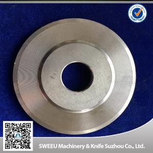 China Round Disk Hard Alloy Film / Paper Cutting Machine Blade HRC 56-58 Hardness factory