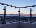 Stainless Steel 38mm Handrail Glass Balustrade , 50mm Handrail Glass Balustrade