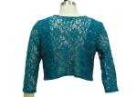 100% Polyester Lace Fabric Casual Ladies Wear Half Length Cardigan With