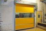 Outside Big Wind Area High Speed Roll Up Door English Man Machine Interface
