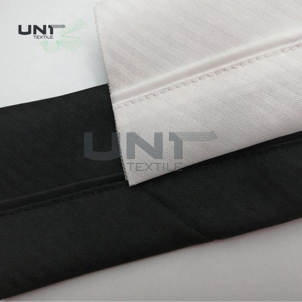 China Fishbone Pattern Elastic Waistband Interlining For Waist Band Pants factory