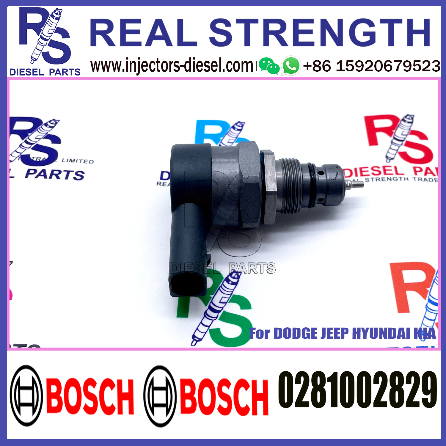 BOSCH Control Valve 0281002829 DRV Regulator Solenoid 0281002829 for DODGE JEEP HYUNDAI KIA