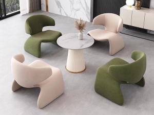 China Luxury Hotel Lobby Leisure Furniture Sofa Chair Table And Chair Set Custom Size factory