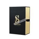 Gold Foil Logo Perfume Sample Box With Ribbon For Luxury Gift Packaging