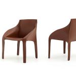 Custom Leather Cover Brizia Chair / Trussardi Casa Bedroom Furniture