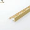 Buy cheap 2.5m Aluminium Edging Profile , L Shaped Metal Trim Anodizing Matt Gold from wholesalers