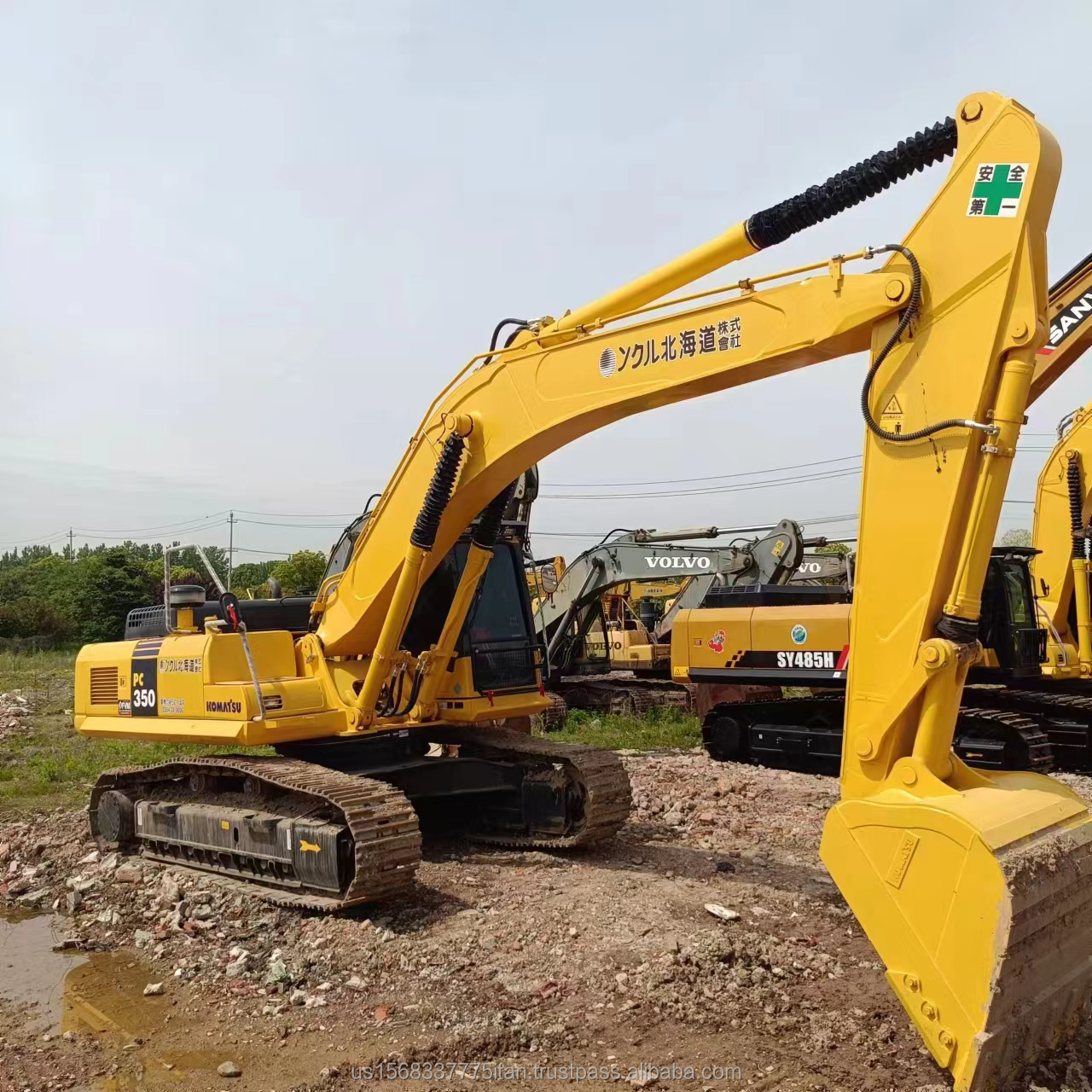 Used Komatsu PC350 Excavator 35 Ton Crawler Hydraulic Excavator with 0.3M³ Bucket Capacity