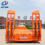 20t Fuwa Bpw Steel Axle Lowbed Trailer for Excavator Loader Heavy Equipment