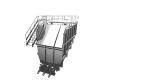 Carbon Steel 3*7.5kw 45m3 Raw Material Hopper