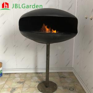 China 2mm 3mm Ethanol Fire Pits Indoor Round Free Standing Decorative Fire Pit 800mm factory
