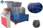 PP Woven Bag Single Shaft Shredder , Plastic Film Shredder PLC Control System