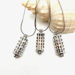DIY Fashion Natural Freshwater Pearl Bead Cage Pendant Necklace for Girls and