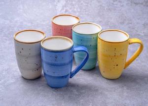 China 11 X 7.5 X 11.1cm 250cc Glaze Stoneware Ceramic Mug Cup factory