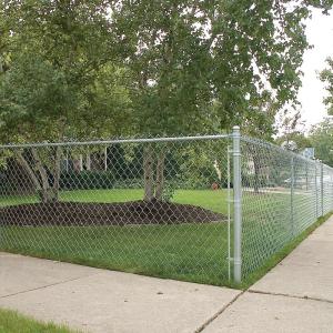 China Cyclone Chain Link Mesh Galvanized PVC Coated 50x50mm 2.5in factory