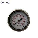 63mm Stainless Steel Liquid Filled Pressure Gauge Shockproof 1/4"Bsp Back