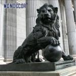 Life Size Lion Bronze Statue 110cm For Outdoor Square Garden Decoration
