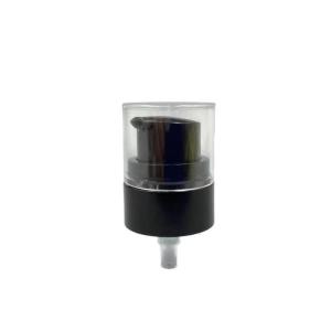China Black Lotion Cream Dispenser Pump 24/400 AS Cap SS316 Spring Outside 0.25ML/T factory