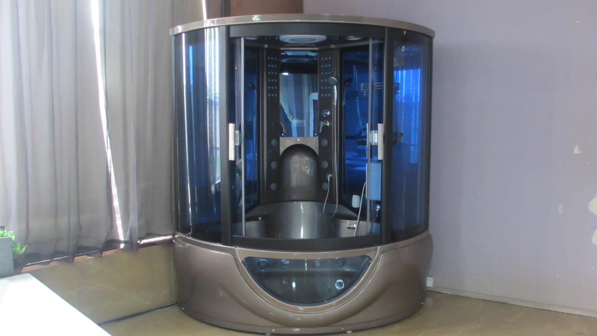 Hotel SPA Massage Bathtub Corner Jetted 2 Person Jacuzzi Bathtub With Heater
