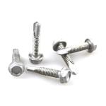 Din7504k Indented Head Self Drilling Screw With Hex Flange Head Ruspert Coating