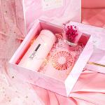 Luxury Birthday Gift Packaging Cardboard Cosmetic Packaging Box Marble Grain