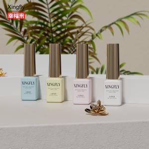 China 5ml Nail Polish Bottle Empty Square Gel Polish Glass Bottles With Cap Brush factory