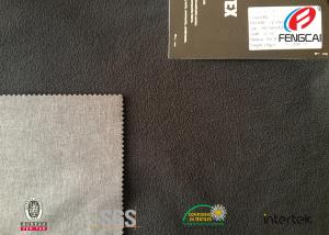 China Single Brushed 100% Polyester Tricot Knit Fabric Super Poly Velvet Fabric factory