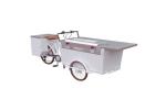 Three Wheel Street Bbq Anti Fouling Hot Dog Cart With Grill