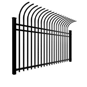 China Restaurants Tubular Steel Fence Bent Metal Fence All Season ISO9001 factory