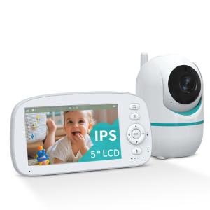 5 Inch HD Baby Monitor with 720p Resolution and 8 Hour Battery