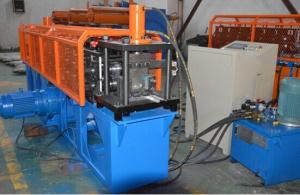 China Durable Omega Shape Metal Stud Roll Forming Machine / 5.5KW Main Motor Power Furring Channel Equipment factory