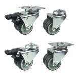 Furniture Moving Silent 3" Bolt Hole Replacement Castor Wheels OEM