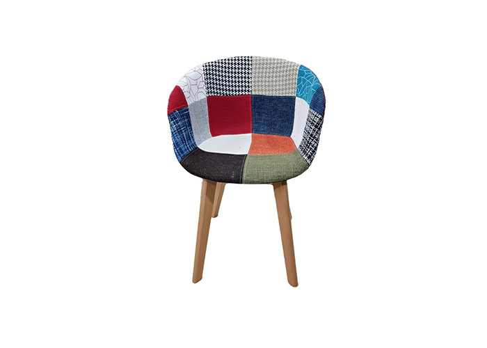 Mid Century Patchwork Dining Chair Leisure Design For Kitchen