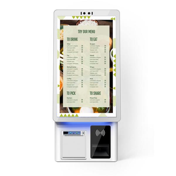 21.5 Inch Capacitive Touch Screen Interactive Indoor Android POS Restaurant Self Service Ordering Kiosk Payment Machine