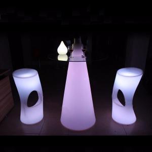 China Colorful LED Light Up Cocktail Tables Rechargeable For Party factory