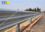 Traffic Thrie Metal Beam Crash Barrier Stainless Steel Weather Resistance
