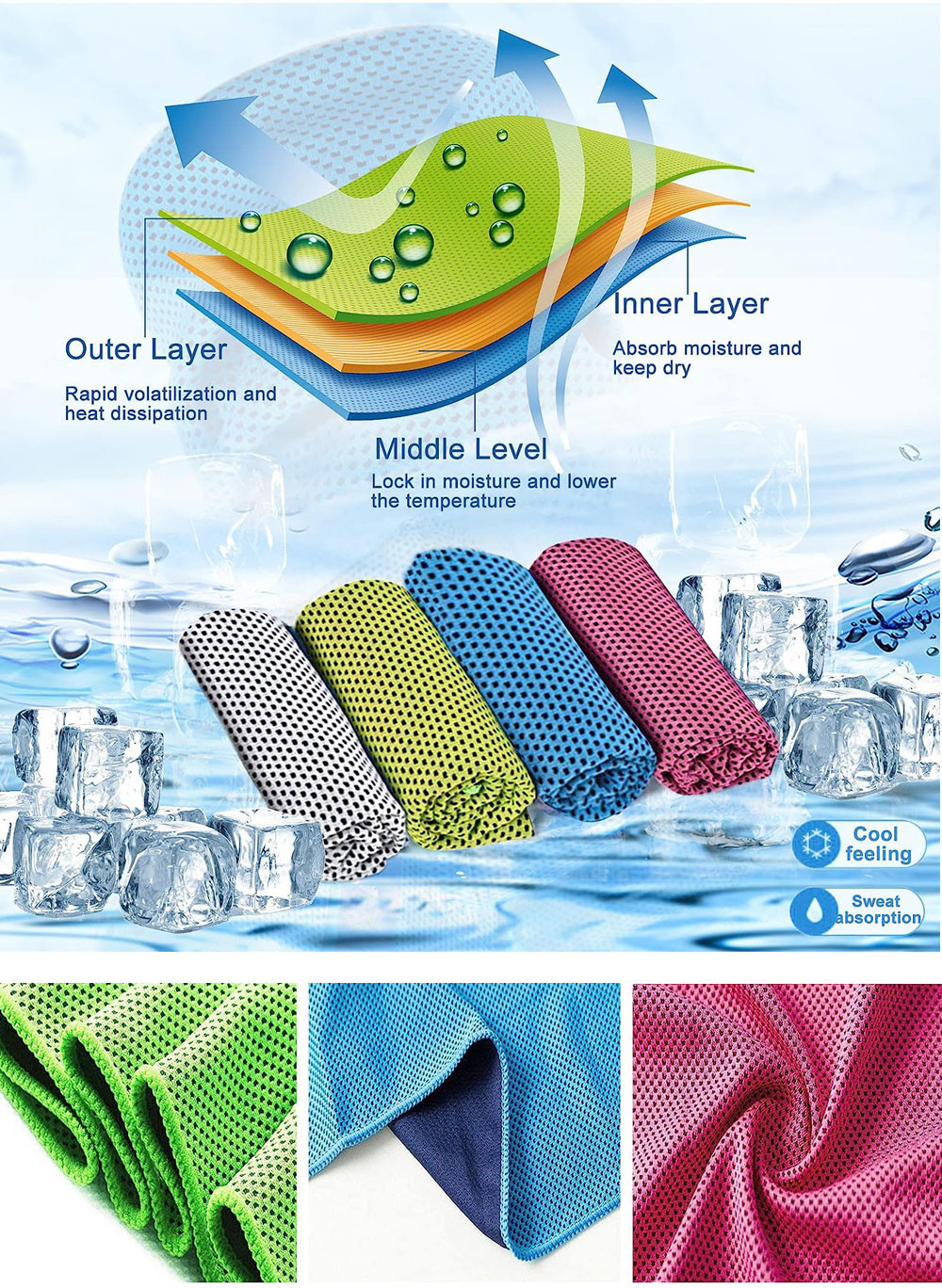Luxury Fitness Quick Dry Custom Logo Sport Towel Microfiber Travel Best Gym Towel With Bag For Events