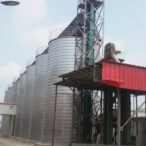 China Spiral Steel Storage Silo Tank For Grain , Cement Storage Silo Corrosion Resistant factory