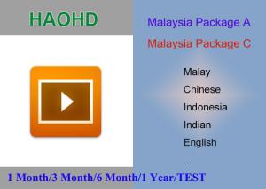 China Malaysia package HaoHD A and C iptv Account Malay Singapore indian indonesia live tv channels for android Device factory