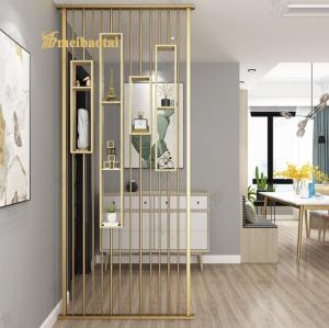 China Stainless Steel Art Deco Room Divider In Rooms Hall 8mm Thickness factory