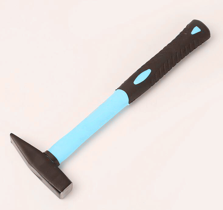 Forged steel Machinist hammer(XL-0114) with Painted surface and double colors rubber handle