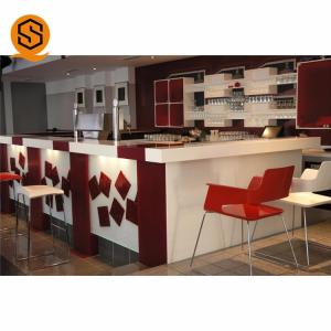 China Seamless Joint Solid Surface Bar Counter Easily Repairable 4500×800mm factory