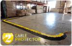 1000 * 250 * 50mm 2 Channel Cable Protector Ramp Heavy Duty For Outdoor Event