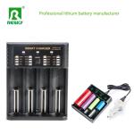 4.2V Rechargeable Battery Charger 4 Slots 500mA 1A 2A for Li-ion Cylindrical
