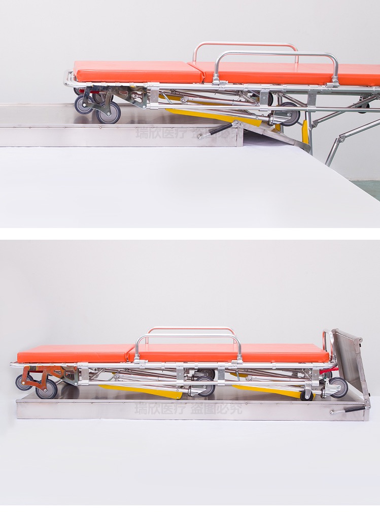Customized Logo Accepted Convenient Stainless Steel Stretcher Base for Ambulance