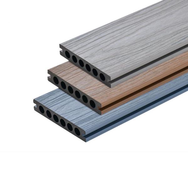 Waterproof Outdoor Plastic Wood Planks 140x23mm WPC Exterior Panel Decor Decking