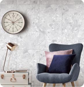 China Light Grey 750x1500mm Interior Floor ISO9001 Tiles And Wear-Resistant Terrazzo Baby Face Porcelain Tile For Bathroom And Building factory