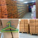 Laundry Factories Metal Cloth Hanger / Shockproof White / Gold Wire Hangers